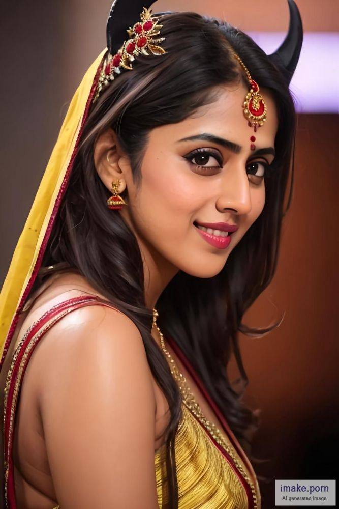 Genelia D Souza with black devil horns - #main