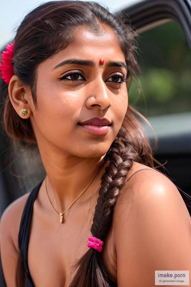 indian girl Nayanthara with car ears and pony tail - #main