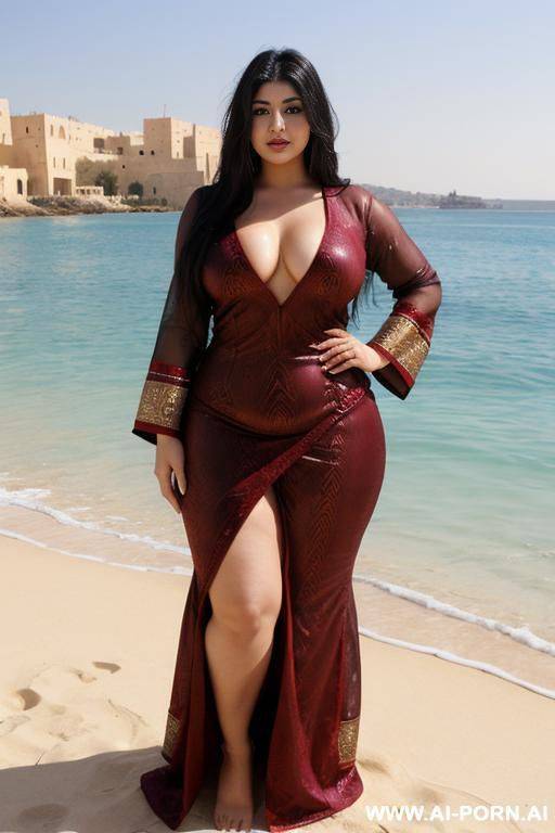 pretty face chubby naked big ass wide hips full body view oiled - #main