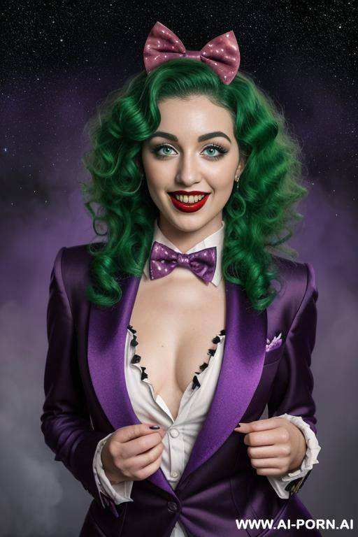 clown purple tailcoat giant bow tie night - #main