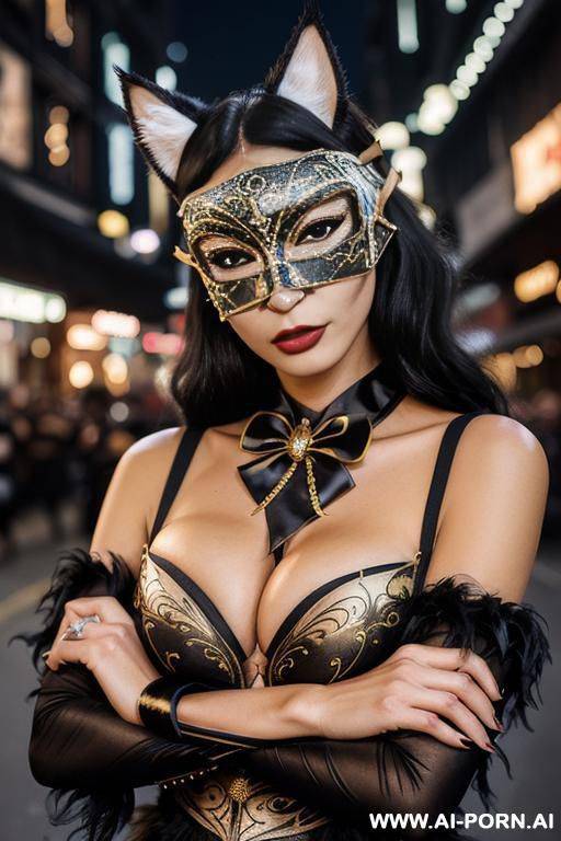 street carnival night cat ears cat tail - #main