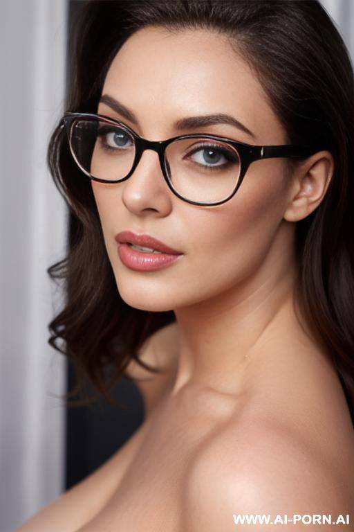 gorgeous celebrity, thick lips, beautiful eyes, lush hair, popstar, eyeglasses, sexy pose (intimate) - #main