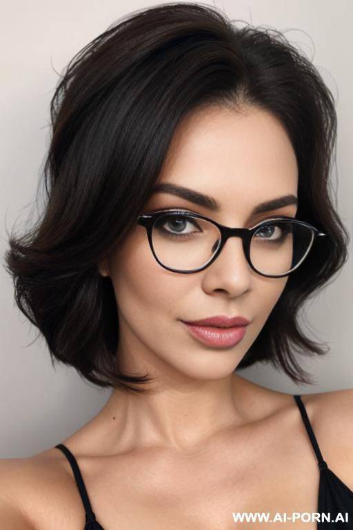 gorgeous celebrity, thick lips, beautiful eyes, lush hair, popstar, eyeglasses, adjusting hair, sexy pose - #main
