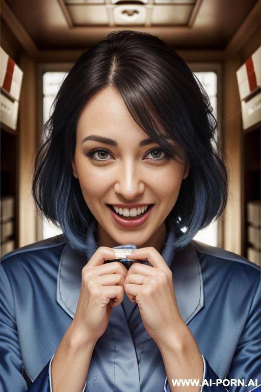 shower blue hair - #main