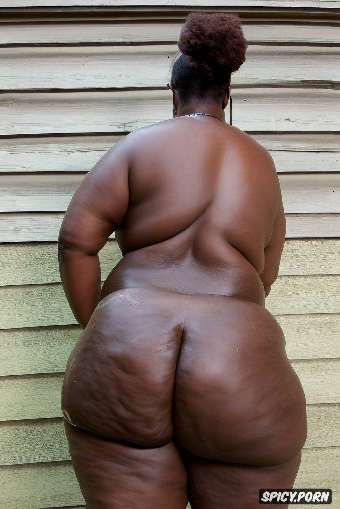 huge fat booty, enormous round ass, hyperrealistic, naked, vibrant colors - #main