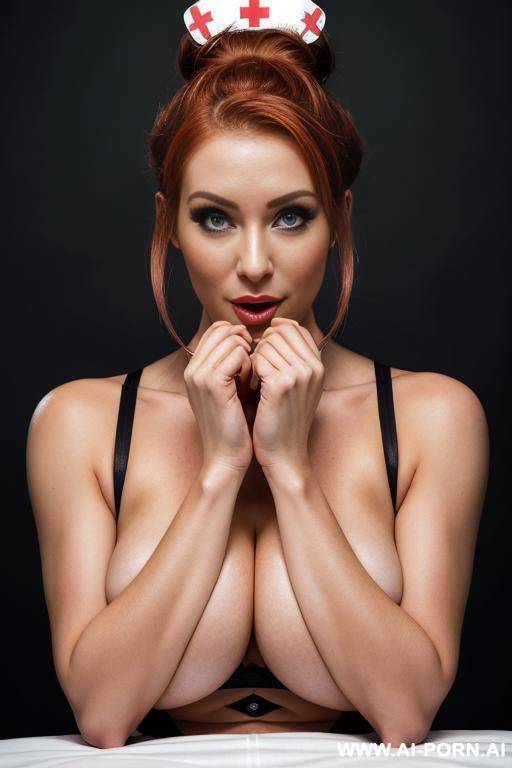 red hair, bondage, busty, - #main