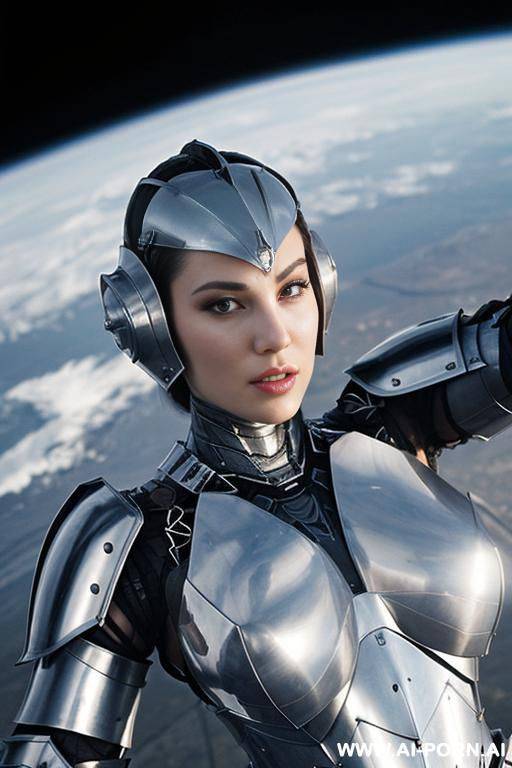 (close up) ((gorgeous woman) in (partially transparent powered combat armor)) - #main