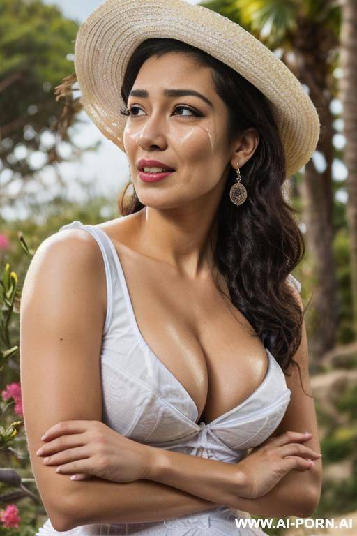 winter background, (pallid white skin), (reflecting bright skin), (short messy hair), (crossing thighs walking), (pussy slit obvious in gusset), (closeup portrait), pin-up style , (ultra detailed), - #main