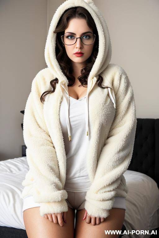 (black hoodie) (thick rimmed glasses) - #main