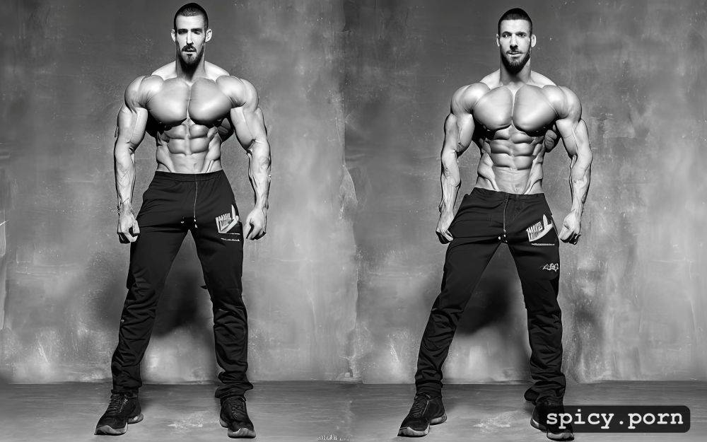 masculine, muscle flex, veiny, charming lips, dominant, enhanced symmetrical muscled body - #main