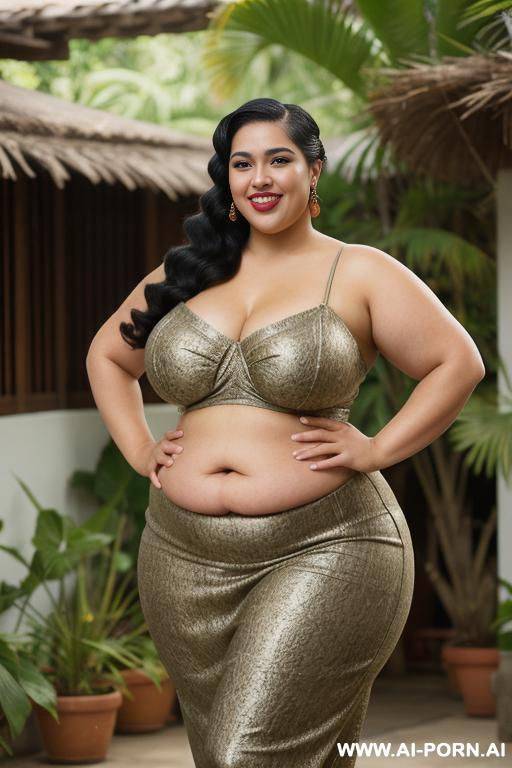 bbw, tight summer dress, super fat woman, round belly, ditzy beautiful mexican, hourglass figure, tight jeans, very wide hips, gorgeous face, long hair, hypnotized, extremely thicc, very chubby, wide and plumping up, chola, chicana - #main