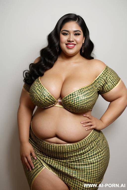 bbw, super fat woman, round belly, ditzy beautiful mexican, hourglass figure, tight jeans, very wide hips, gorgeous face, long hair, hypnotized, extremely thicc, very chubby, wide and plumping up, chola, chicana - #main