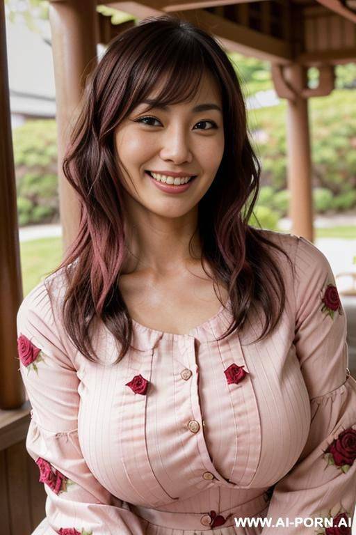 close! immersive expression. lovingly boastful japanese hooker. long loose wavy purple hair. closeup in decent clothes. she is naturally tanned. pleasure lying-back. real-life sei-ra sodes-hiro! in an - #main
