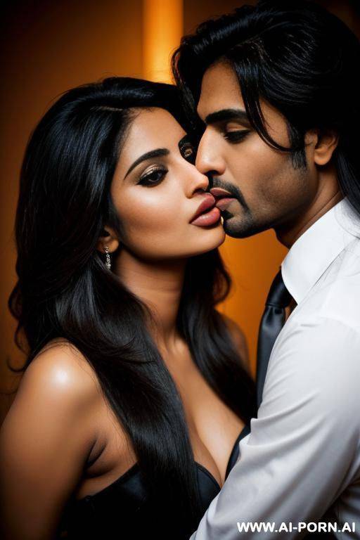 indian long haired sexy woman kissing - #main