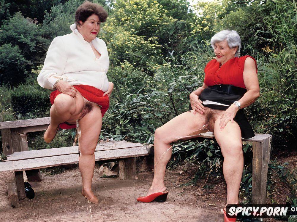 huge hairy pussy, ugly, spreading legs, obese granny, upskirt - #main