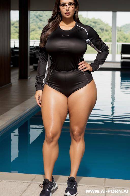 sexy blonde woman in sportswear - #main