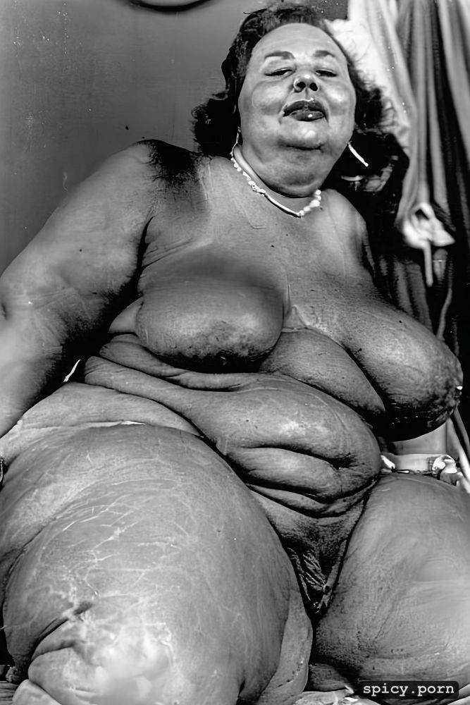 fat granny, thick body type, full nude, 70 year old, wrinkled body - #main