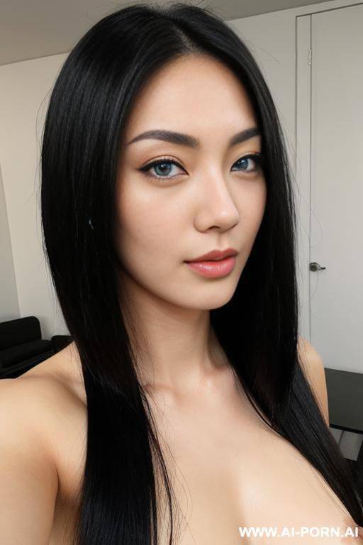 half asian and european face, - #main