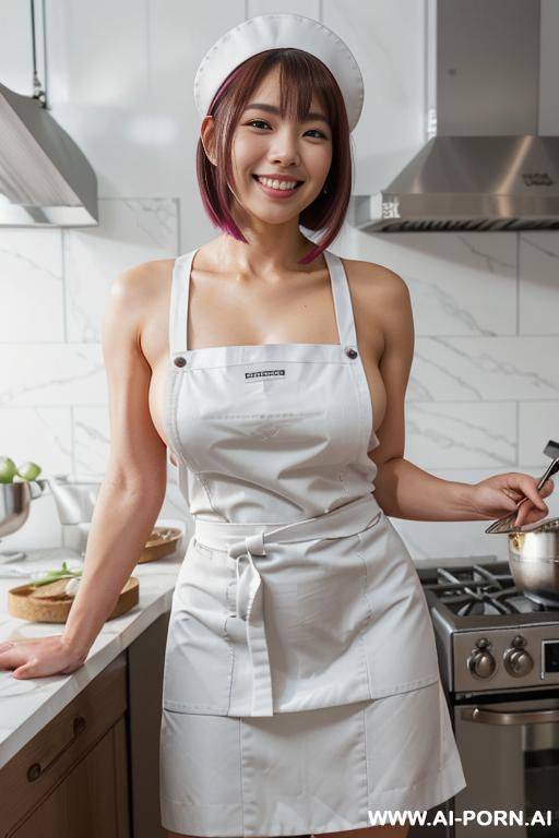 upper-body. giggly expression. tanned japanese escort model. waist-lenght bobcut hair. decent clothes. she has full, natural lips. real-life sei-ra sodes-hiro! - #main