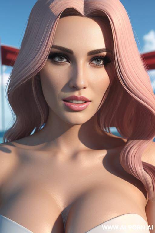 gorgeous model, (thick lips), (beautiful eyes), lush hair, photoshoot, (((3d animation style))) - #main