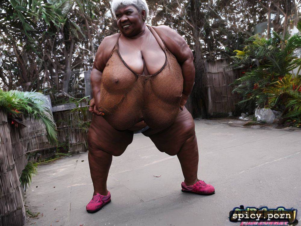 big sagging belly, big nipples, full frontal image, obese, pubic hair - #main