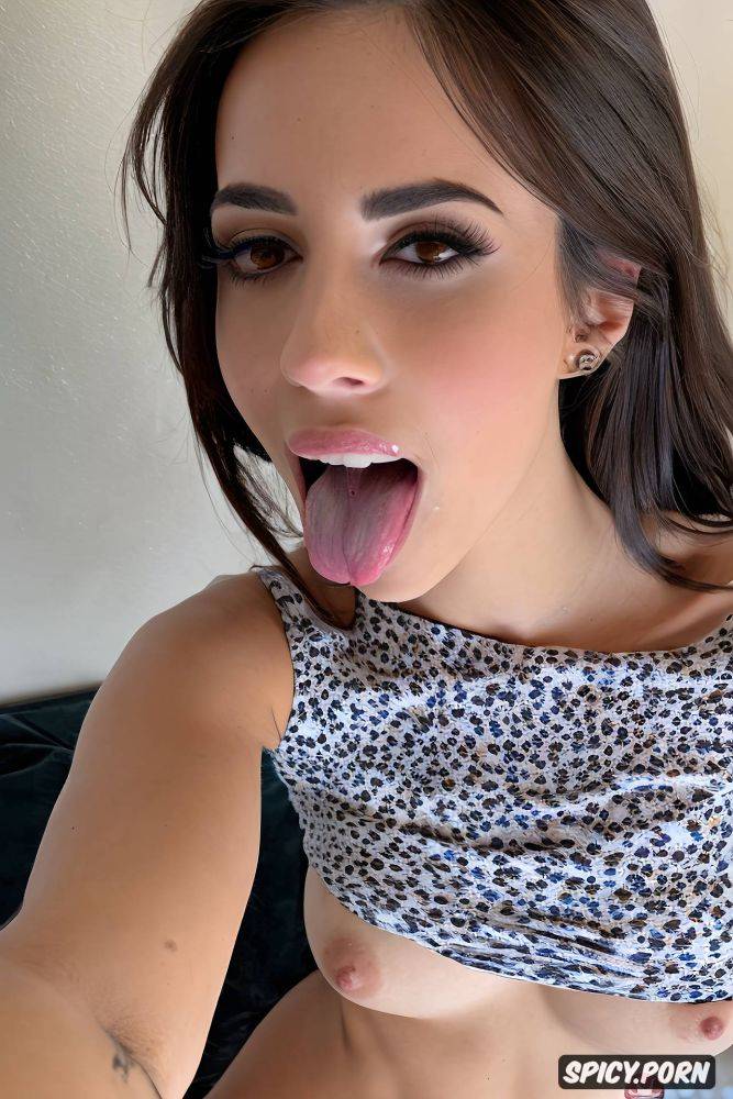 hateful, real amateur selfie of a sexy spanish teen girlfriend sucking a huge dick - #main