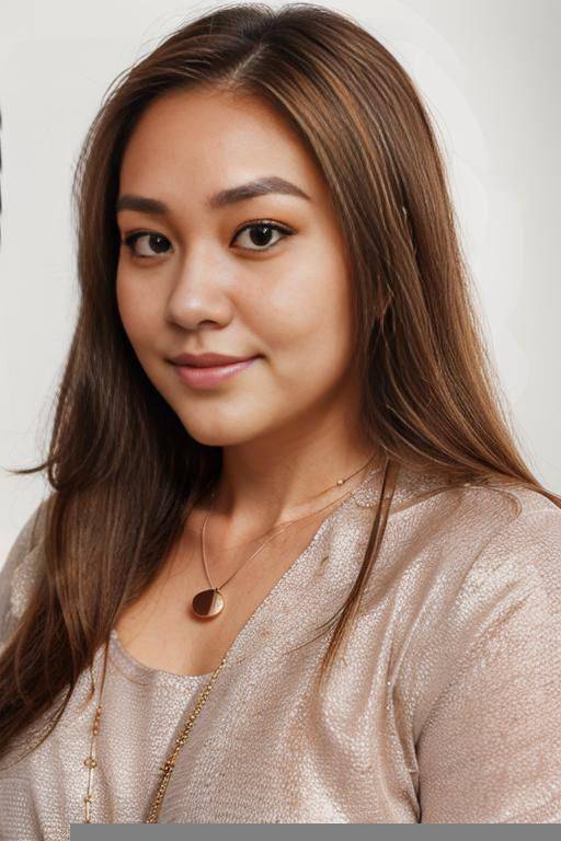 (((adjusting hair))), (((face closeup))), (((fat face))), (((round face))), (((extremely long hair))), looking at viewer, (((front facing))), (((headshot))), front view, a chubby shorty filipina milf is - #main