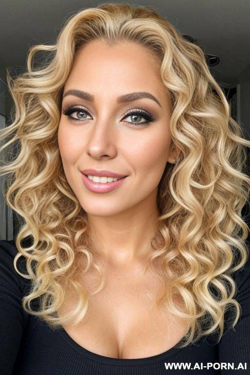 blond woman curly hairs 30yo - #main