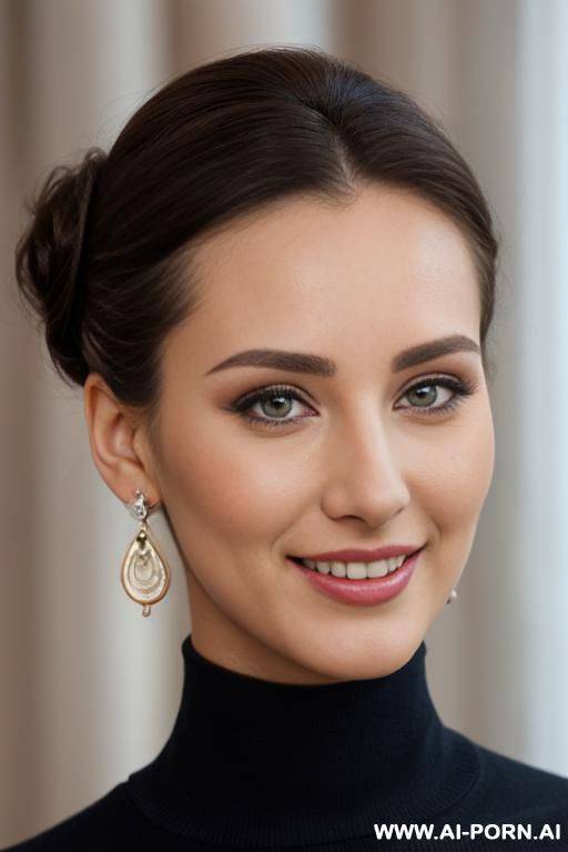 hartung, perfect detailed symmetrical eyes, earrings. - #main