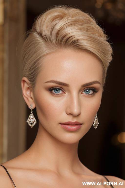 hartung, earrings. perfect detailed symmetrical eyes. - #main