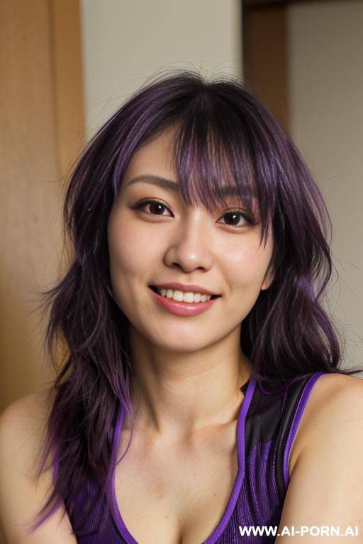 close! sassy expression. japanese rebel hooker. long wavy hair. closeup in decent clothes. she is natural. real-life sei-ra sodes-hiro! it seems as if she pulls me closer. - #main