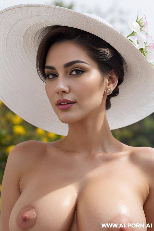 winter background, (pallid white skin), (reflecting bright skin), (no hair), (closeup portrait), (ultra detailed), (smirk with closed lips), (side view, looking into camera), (bright pallid body), (white - #main
