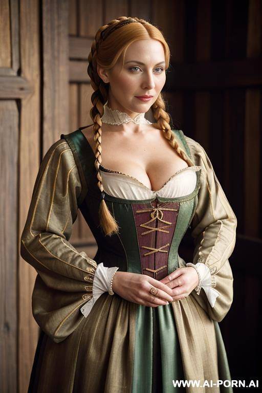 princess, busty, big boobs, corset dress, revealing dress - #main