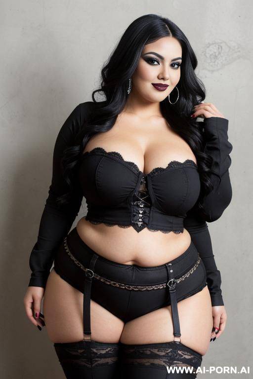 hot fat rotund ssbbw mexican woman, wide hips, tight jeans, beautiful face, heavy makeup, chicana, very big belly, fat face - #main