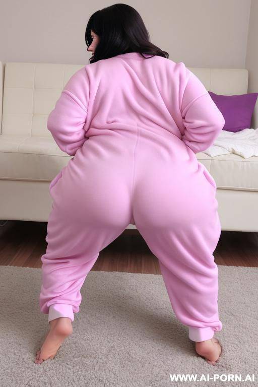 super fat woman, pajamas, ass, 0 years old, squatting, near vision - #main