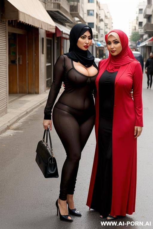 arab milf mother hijab big ass and boobs in street by bimbo leabs - #main