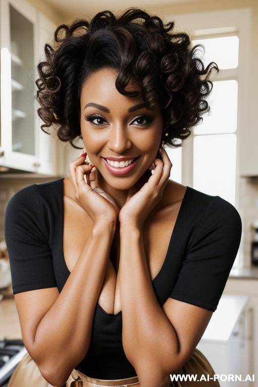 black woman, waist, beautiful eyes - #main