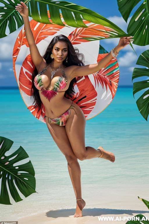 young polynesian woman, beautiful - #main