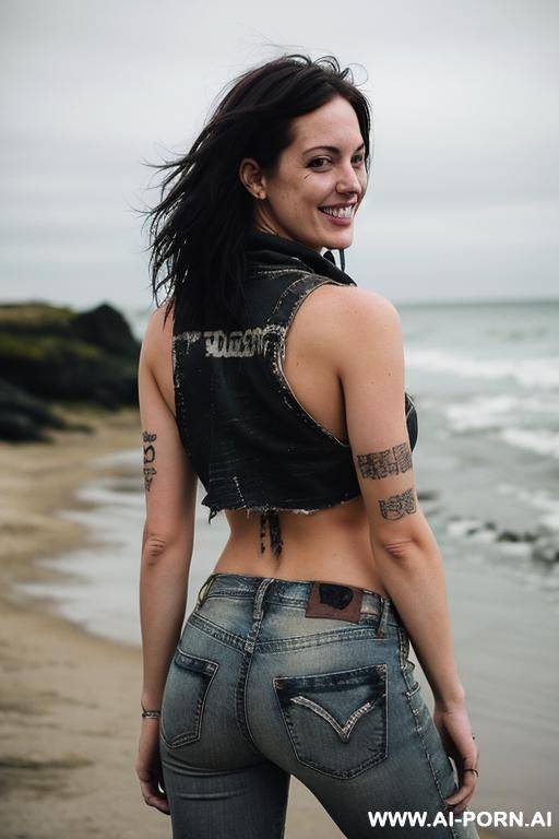woman naked on the beach - #main