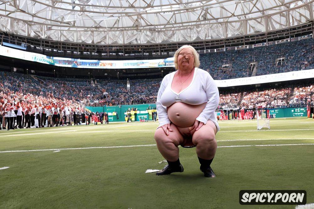 obese fat, spectators watching, oversized hanging enormous belly - #main