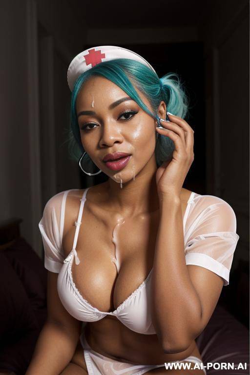 naked, gothic woman, tongue out, full of cum, sucking a dick, horny look, - #main
