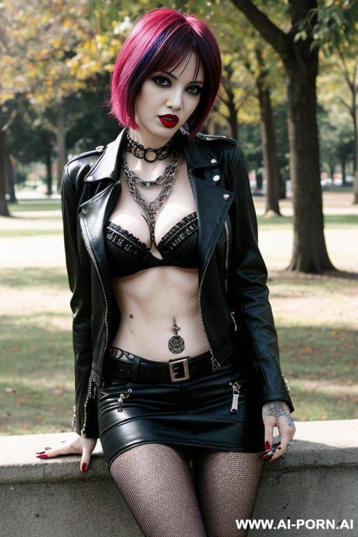 punkwoman in park - #main