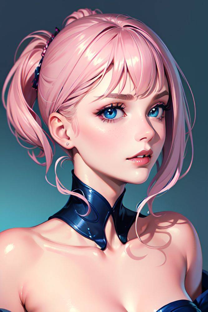 Anime Muscular Huge Boobs 18 Age Seductive Face Purple Hair Braided Hair Style Dark Skin Soft + Warm Yacht Front View On Back Bathrobe 3666932267777992752 - AI Hentai - #main