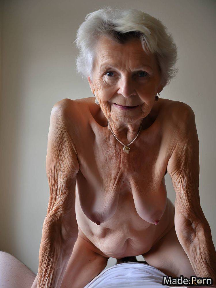 Seduction small ass cowgirl polish white hair evening messy hair AI porn - #main
