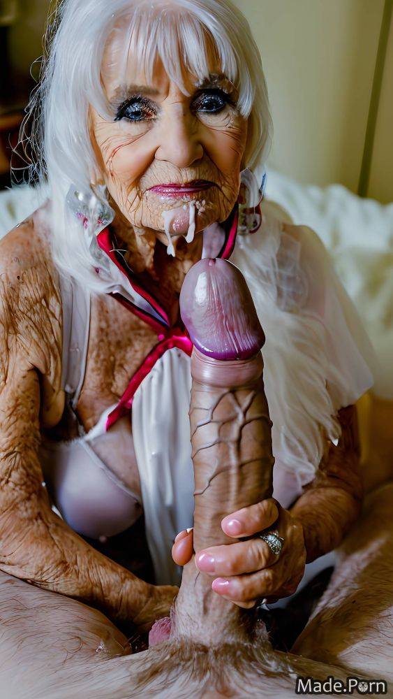 Emo pov caucasian white hair woman 90 pink AI porn - #main