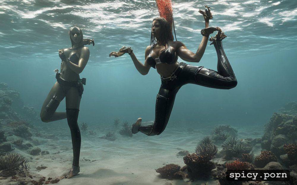 octopusses attack between legs acrobatic fight choreography up to squattingly spreaded legs - #main