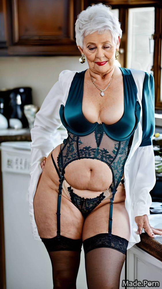 Seduction short hair happy amateur big hips 80 nylon AI porn - #main
