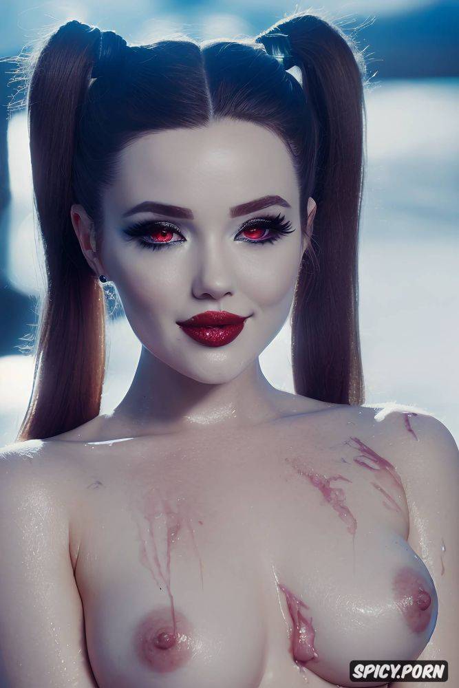 red liquid in eyes harley quinn masterpiece intricate tub - #main