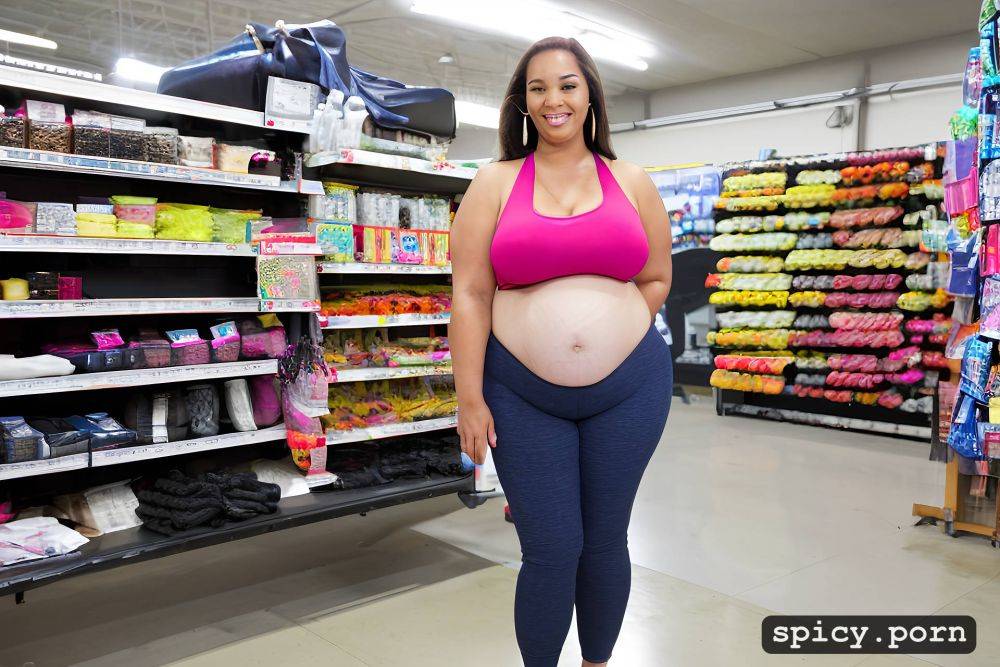 hand down pants america woman sweat pants large belly colossal boobs - #main