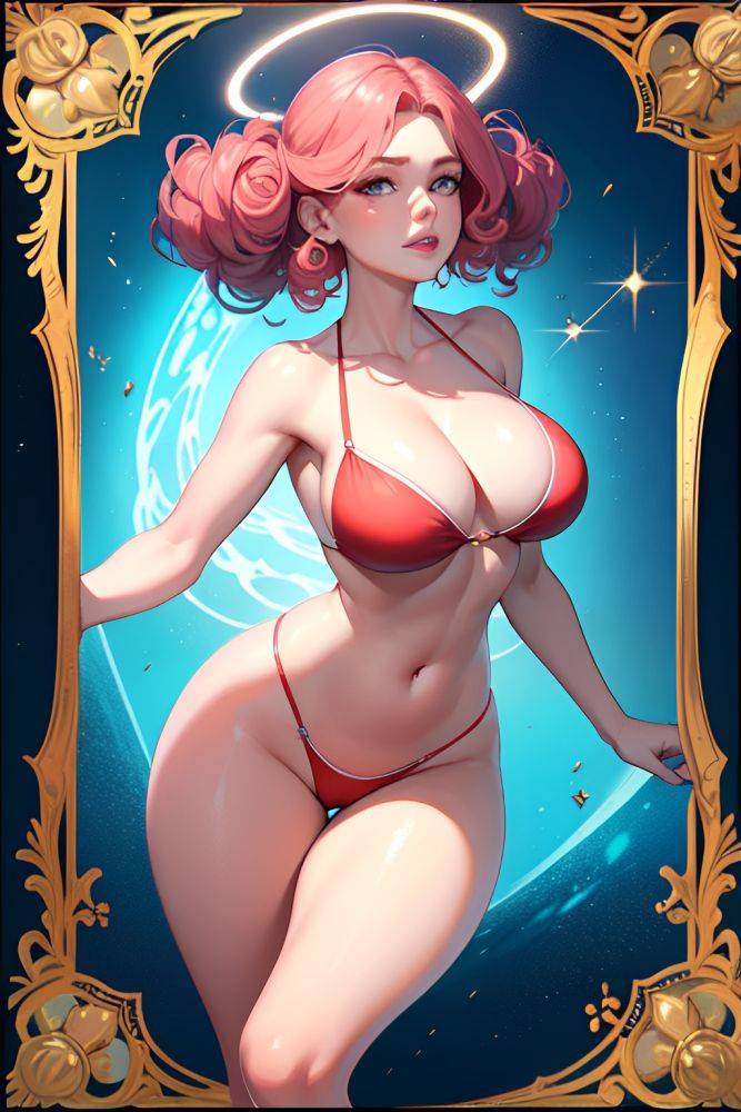 Anime Chubby Small Tits 40s Age Happy Face Pink Hair Slicked Hair Style Dark Skin Soft Anime Church Close Up View Eating Lingerie 3668173083315705069 - AI Hentai - #main